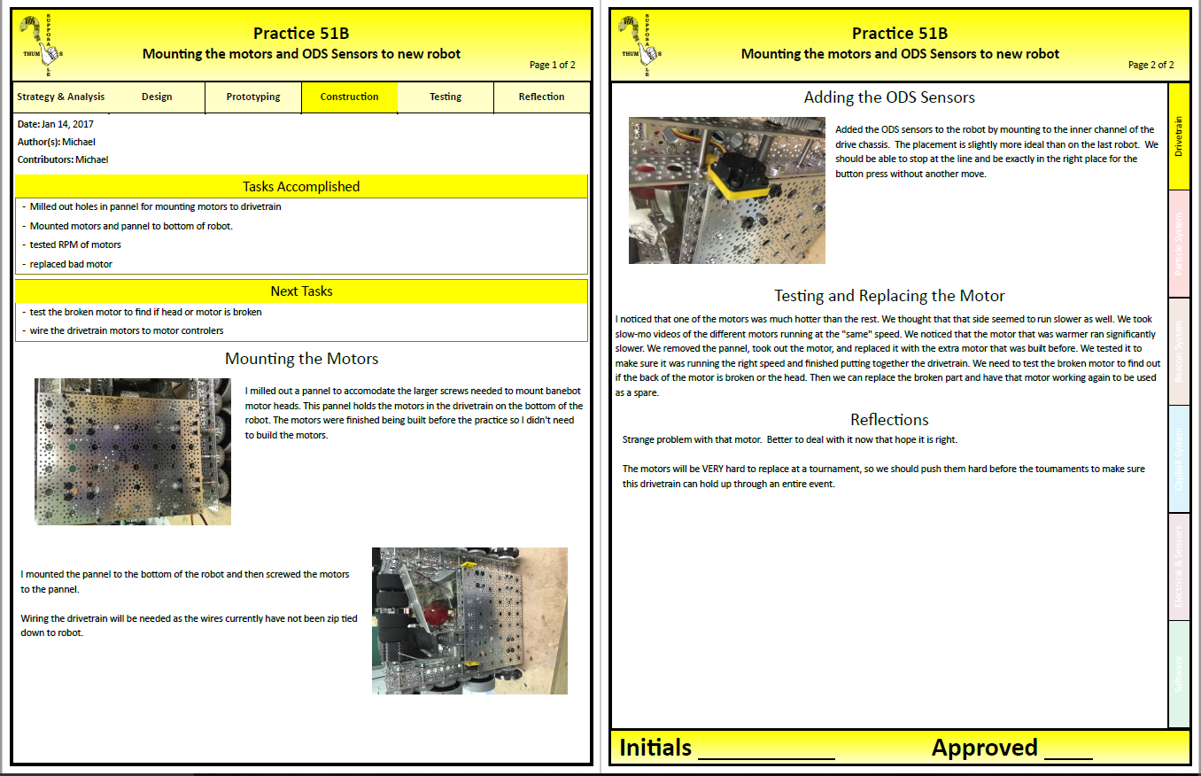 Engineering Notebook Template